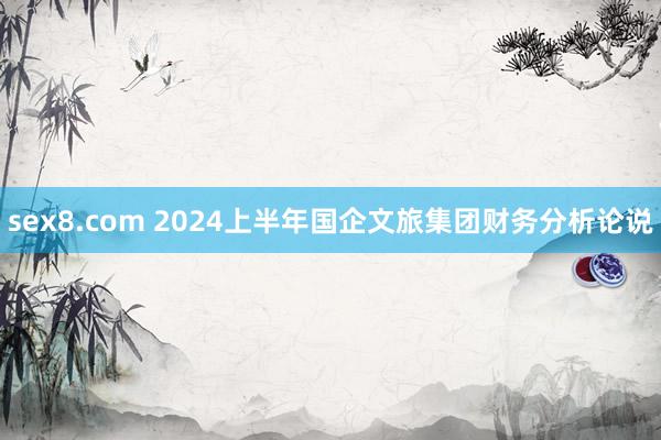 sex8.com 2024上半年国企文旅集团财务分析论说