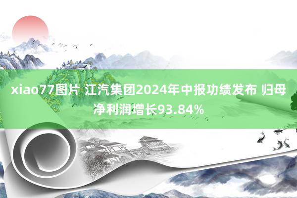 xiao77图片 江汽集团2024年中报功绩发布 归母净利润增长93.84%