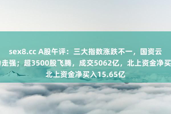 sex8.cc A股午评：三大指数涨跌不一，国资云见地、算力走强；超3500股飞腾，成交5062亿，北上资金净买入15.65亿