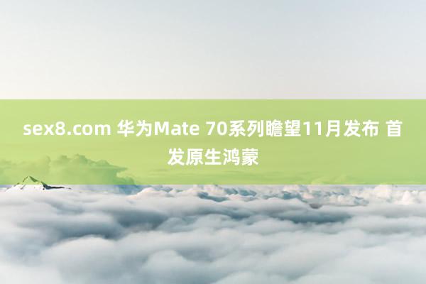 sex8.com 华为Mate 70系列瞻望11月发布 首发原生鸿蒙