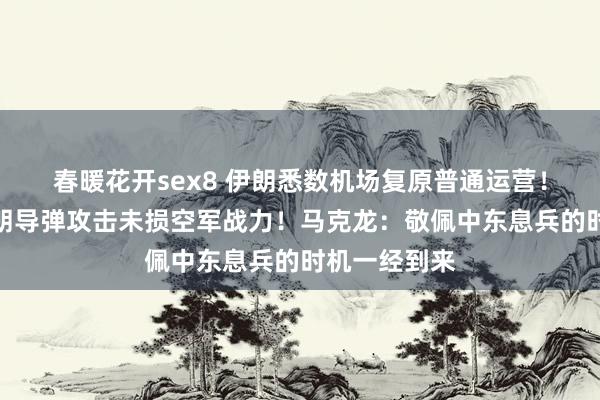 春暖花开sex8 伊朗悉数机场复原普通运营！以防长称伊朗导弹攻击未损空军战力！马克龙：敬佩中东息兵的时机一经到来