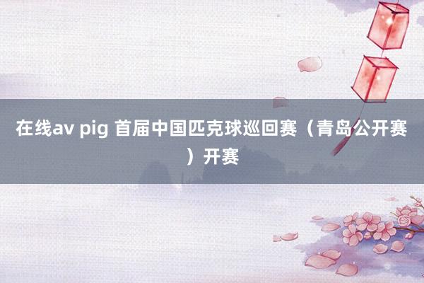 在线av pig 首届中国匹克球巡回赛（青岛公开赛）开赛