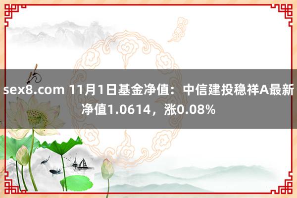 sex8.com 11月1日基金净值：中信建投稳祥A最新净值1.0614，涨0.08%