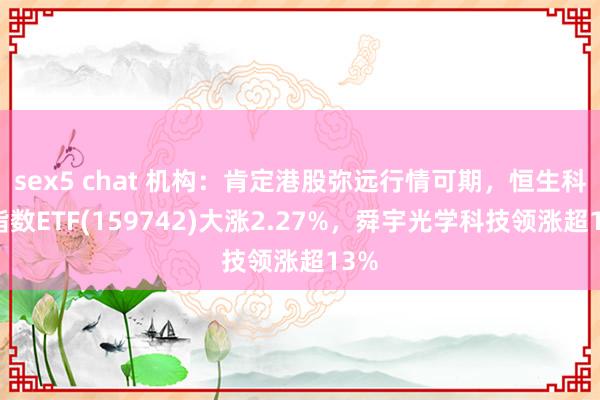 sex5 chat 机构：肯定港股弥远行情可期，恒生科技指数ETF(159742)大涨2.27%，舜宇光学科技领涨超13%