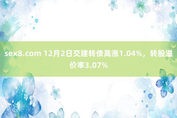 sex8.com 12月2日交建转债高涨1.04%，转股溢价率3.07%