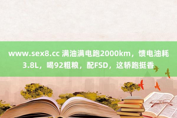 www.sex8.cc 满油满电跑2000km，馈电油耗3.8L，喝92粗粮，配FSD，这轿跑挺香