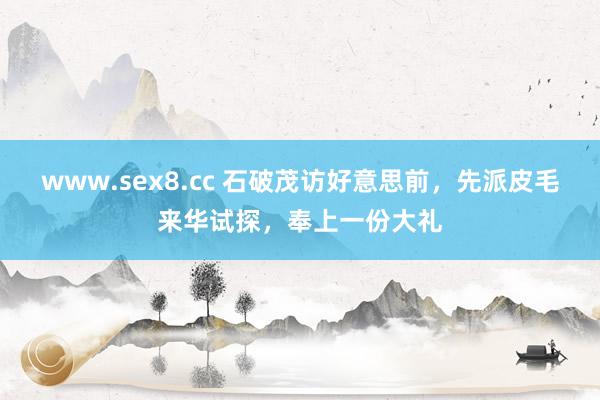 www.sex8.cc 石破茂访好意思前，先派皮毛来华试探，奉上一份大礼