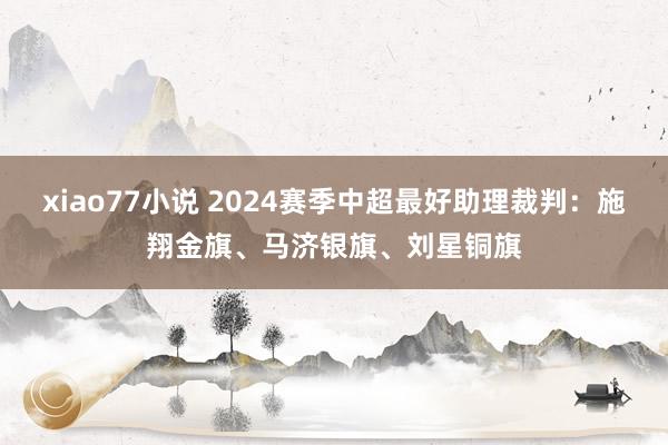 xiao77小说 2024赛季中超最好助理裁判：施翔金旗、马济银旗、刘星铜旗