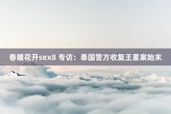 春暖花开sex8 专访：泰国警方收复王星案始末